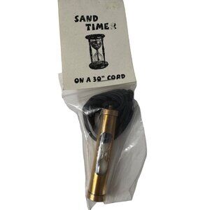 Mini Sand Timer Necklace On 30" Cord Time Management Procrastinators & Speakers